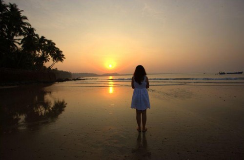 Hollant Beach – der einzige Strand in Goa, an dem der Sonnenaufgang sichtbar ist.