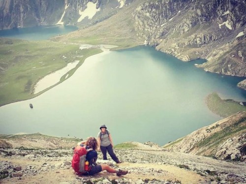 Krishansar Lake - Hochgelegener See von Srinagar