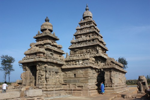Templo de la orilla - Templos antiguos del patrimonio mundial Mahabalipuram.