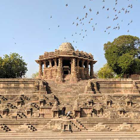 Temple du Soleil de Modhera - Un ancien temple hindou, patrimoine indien.